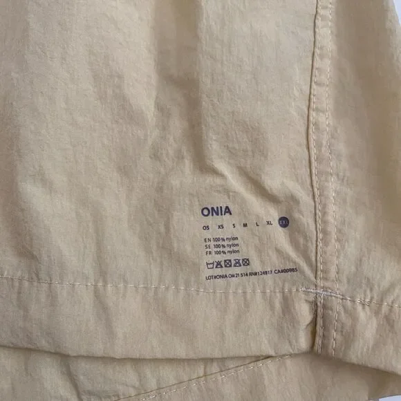 NWOT Onia Swim Shorts Men's Size XXL Yellow Drawstring Pockets Mesh Lined Beach - Picture 4 of 5